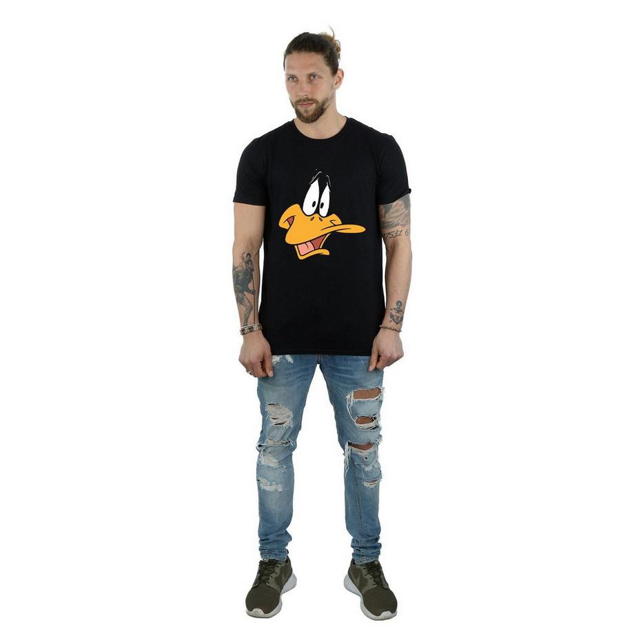 LOONEY TUNES Daffy Duck Viso T-Shirt Maniche Corte  