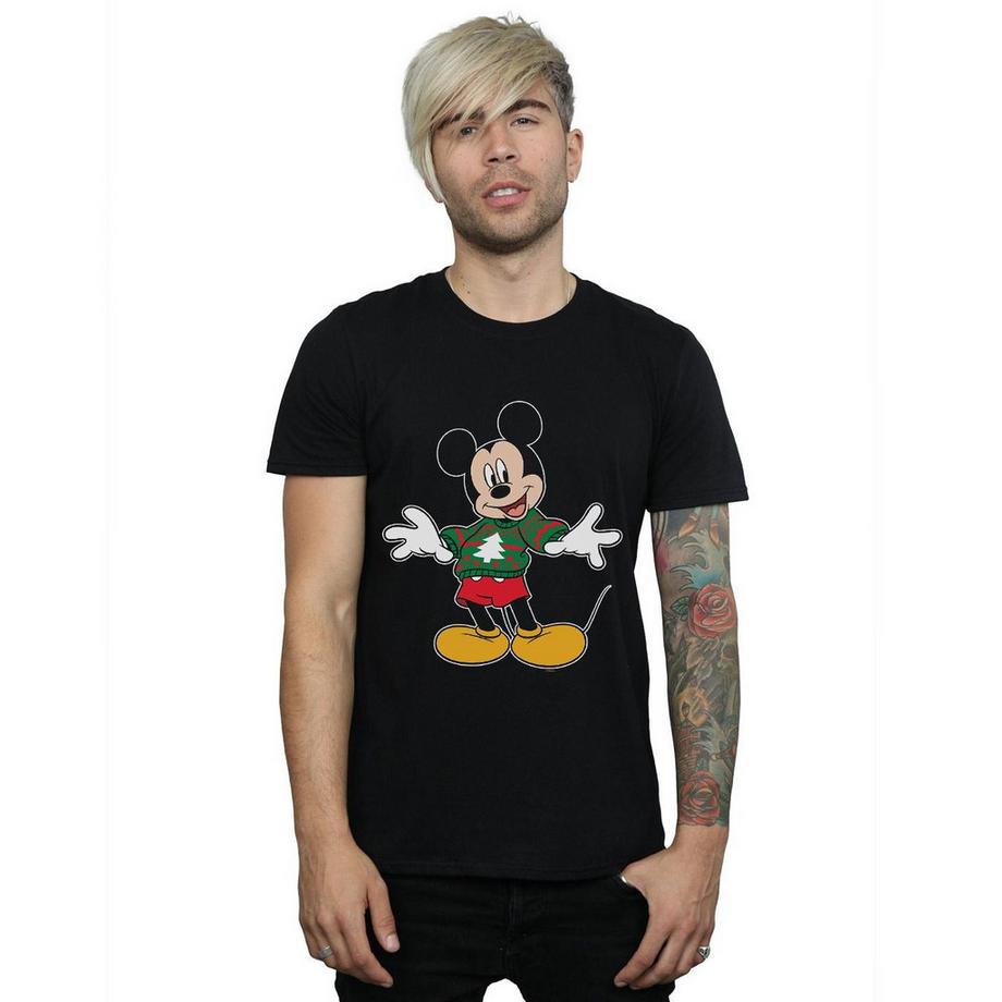 Disney Mickey Mouse Christmas Jumper T-Shirt  