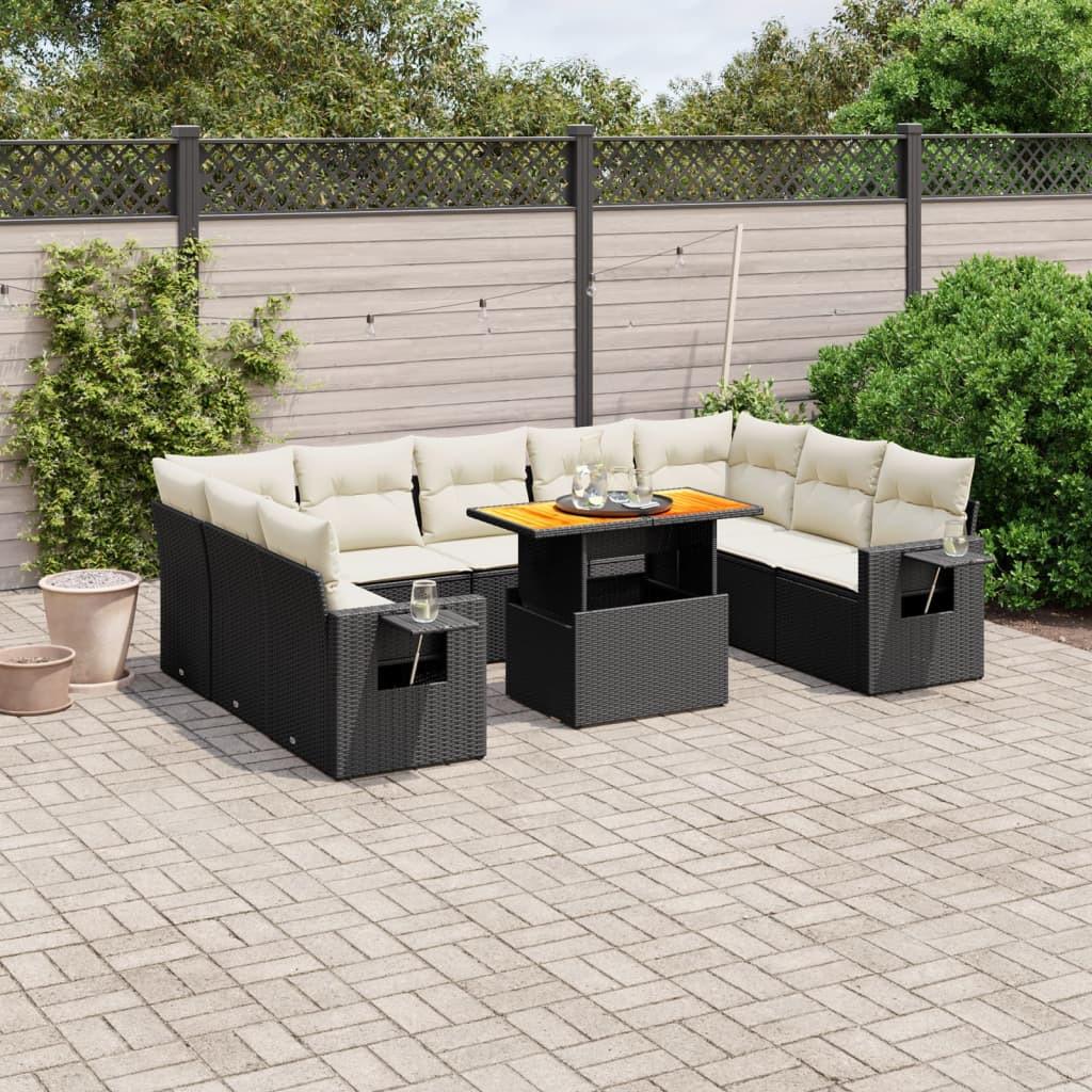 VidaXL set divano da giardino Polirattan  