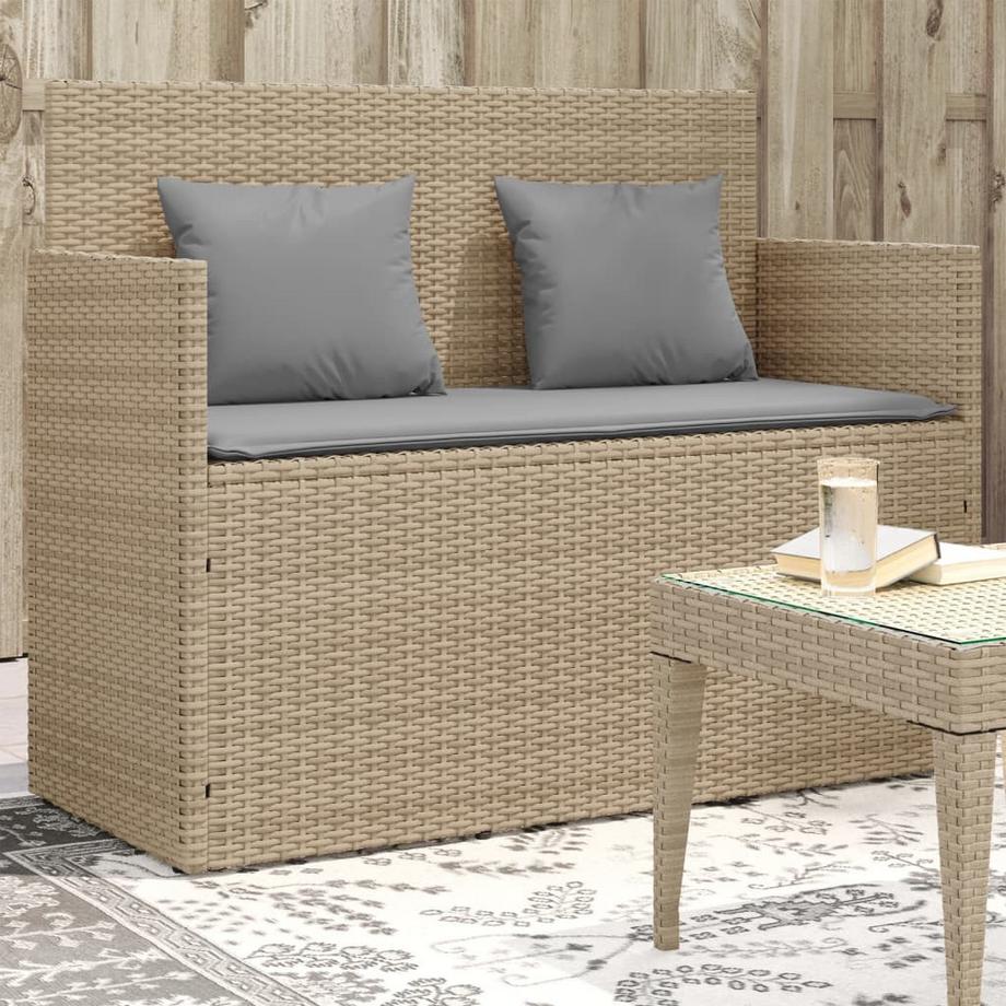 VidaXL Gartenbank poly-rattan  