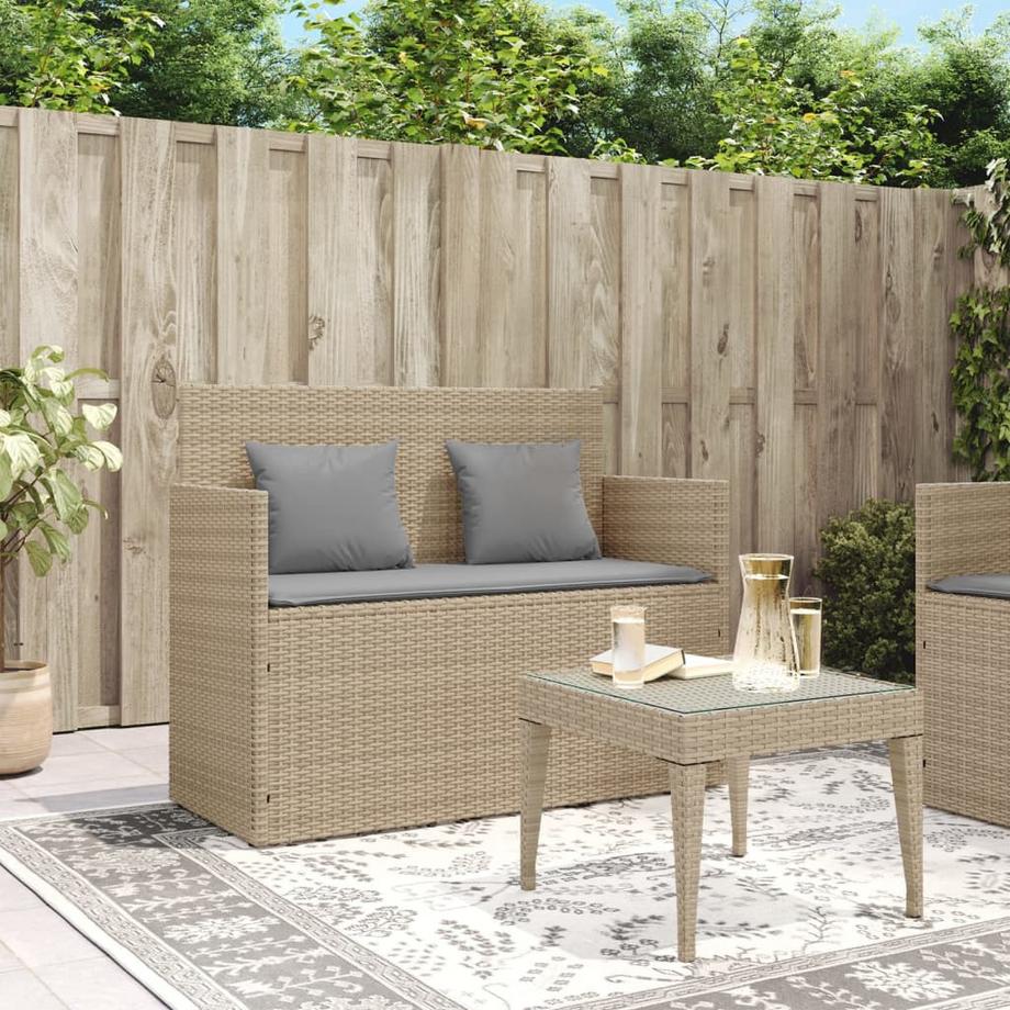 VidaXL Gartenbank poly-rattan  