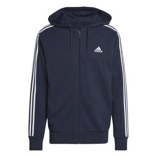 adidas  Felpa con cappuccio e zip adidas 3-Stripes Essentials French Terry 