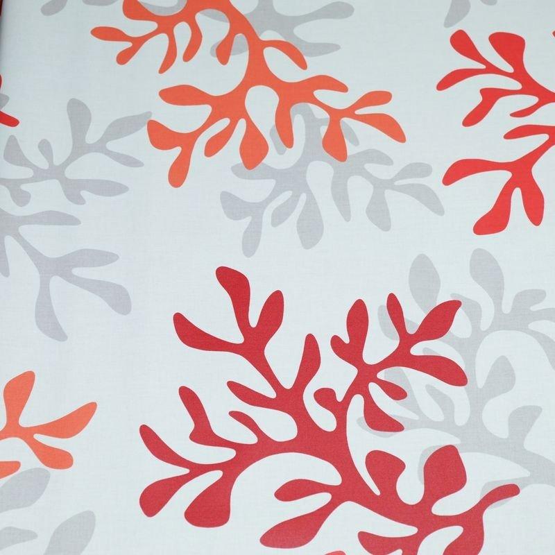 Fleur de Soleil Nappe enduite Corail  