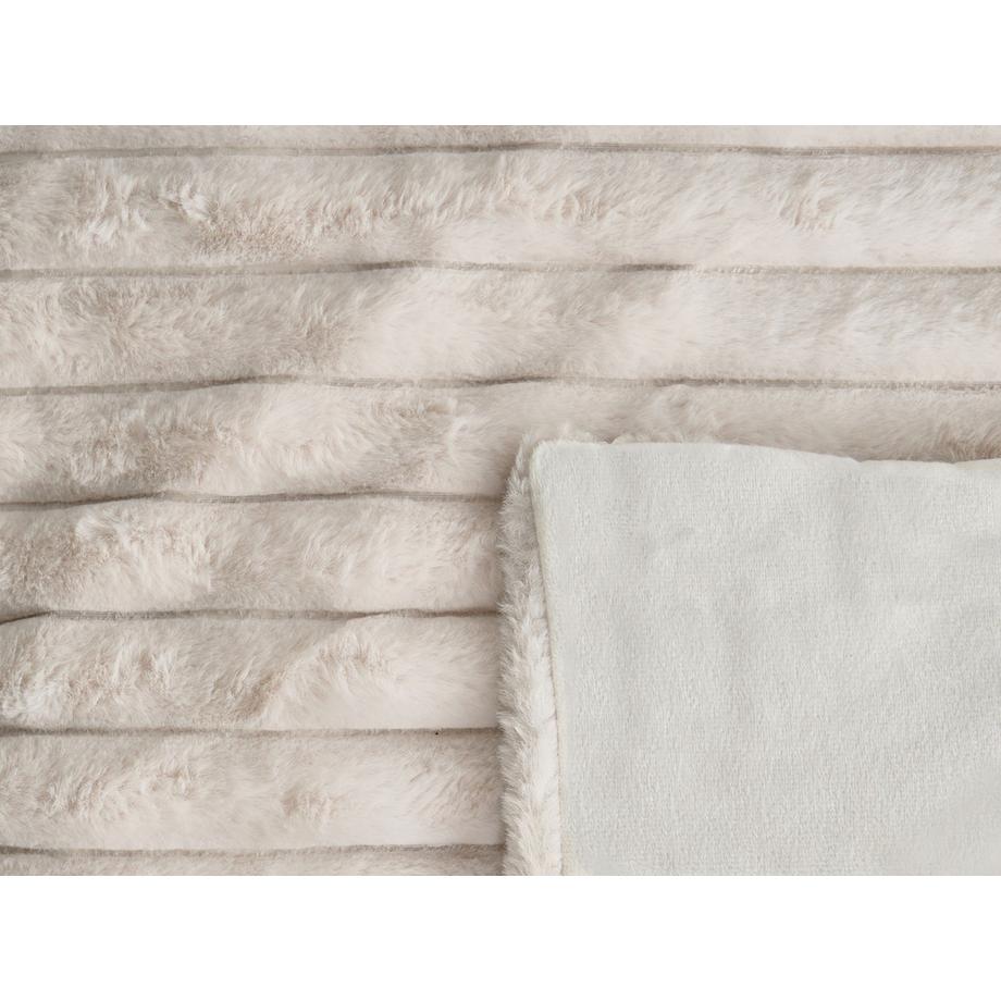 Beliani Copriletto in Pelliccia Sintetica Moderno RAKYA  