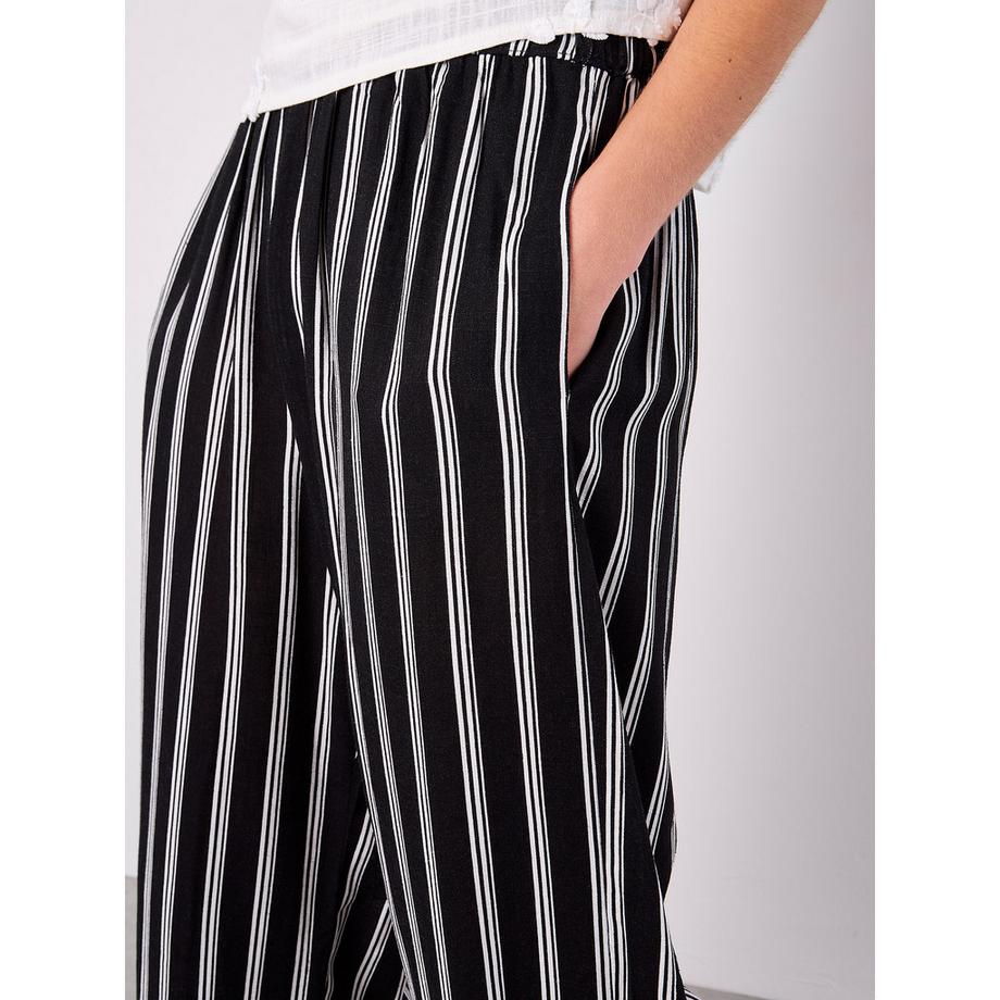 APRICOT Gestreifte Hose mit weitem Bein  