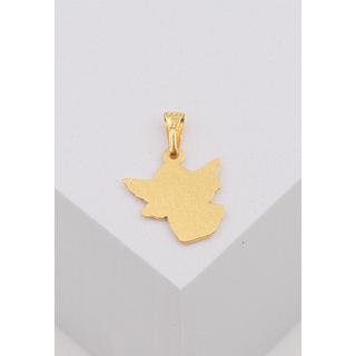 MUAU Schmuck  Pendentif ange en or jaune 750, 19x13mm 