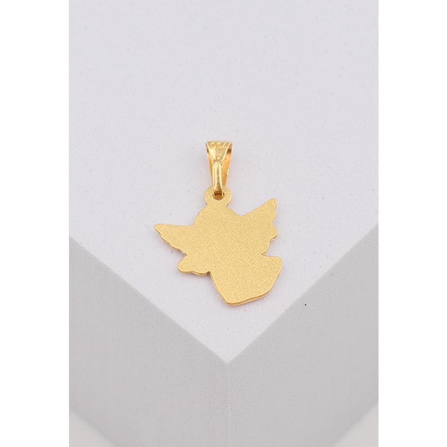 MUAU Schmuck  Engel Anhänger Gelbgold 750, 19x13mm 