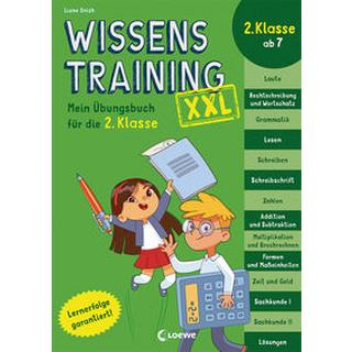 Wissenstraining XXL - Mein Übungsbuch für die 2. Klasse Onish, Liane; Loewe Lernen und Rätseln (Hrsg.); Mead, Kimble (Illustrationen); Klüver, Anika (Übersetzung) Copertina rigida 