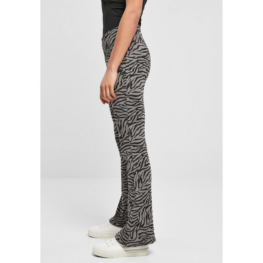 URBAN CLASSICS High Waist Zebra Bootcut Leggings  