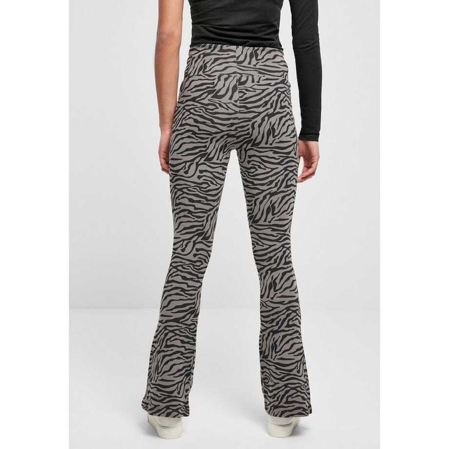 URBAN CLASSICS High Waist Zebra Bootcut Leggings  