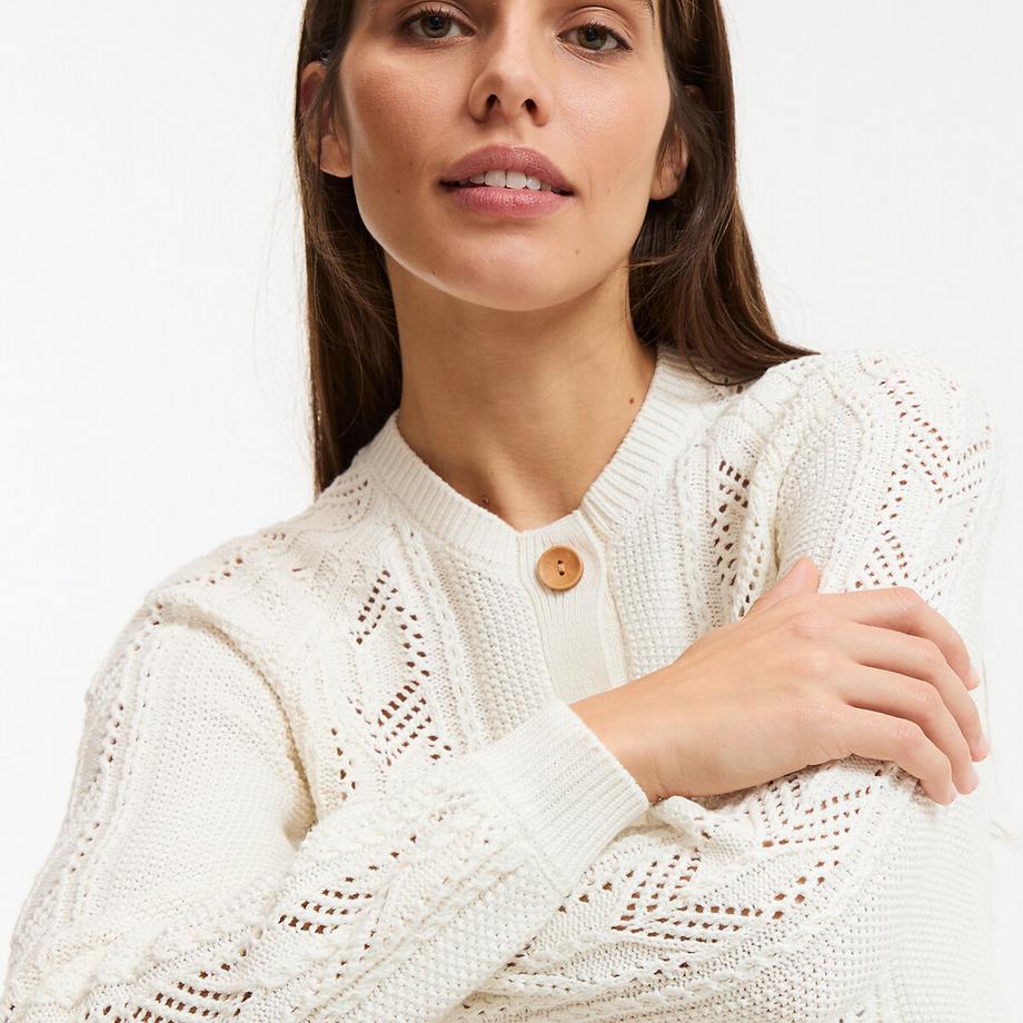 La Redoute Collections Pointelle Strick Cardigan  