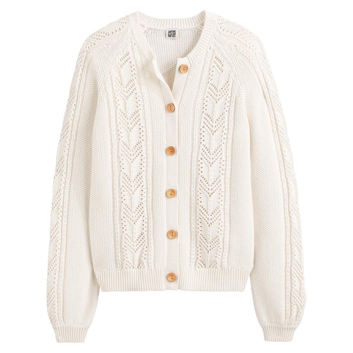 La Redoute Collections  Cardigan aus Pointelle-Strick 