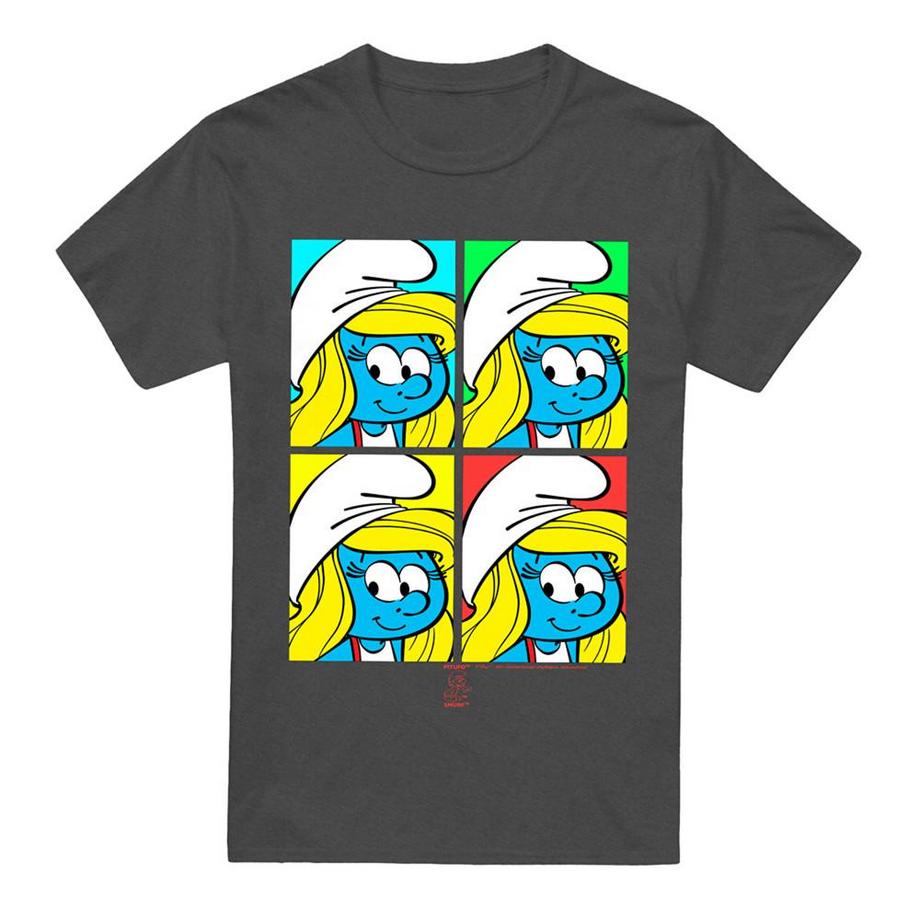 T-ShirtMotif Schtroumpfette Motiftyle Carrés