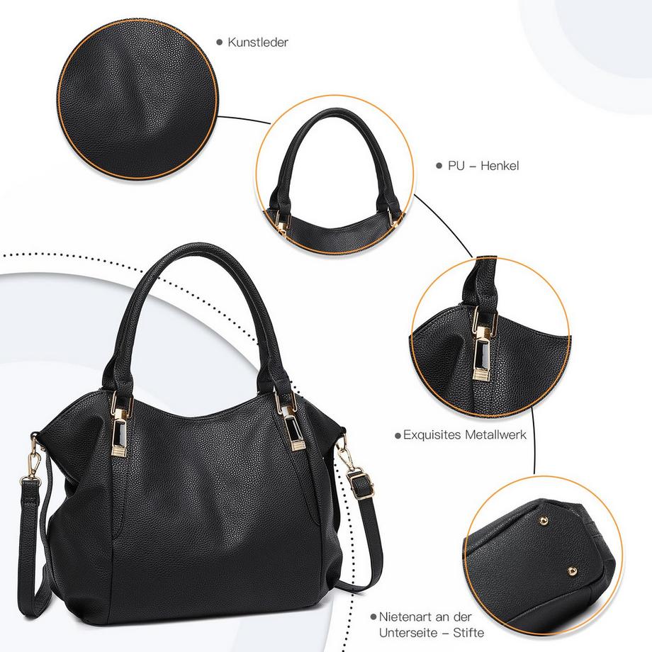 Only-bags.store Große Einkaufstasche mit verstellbarem Schultergurt  