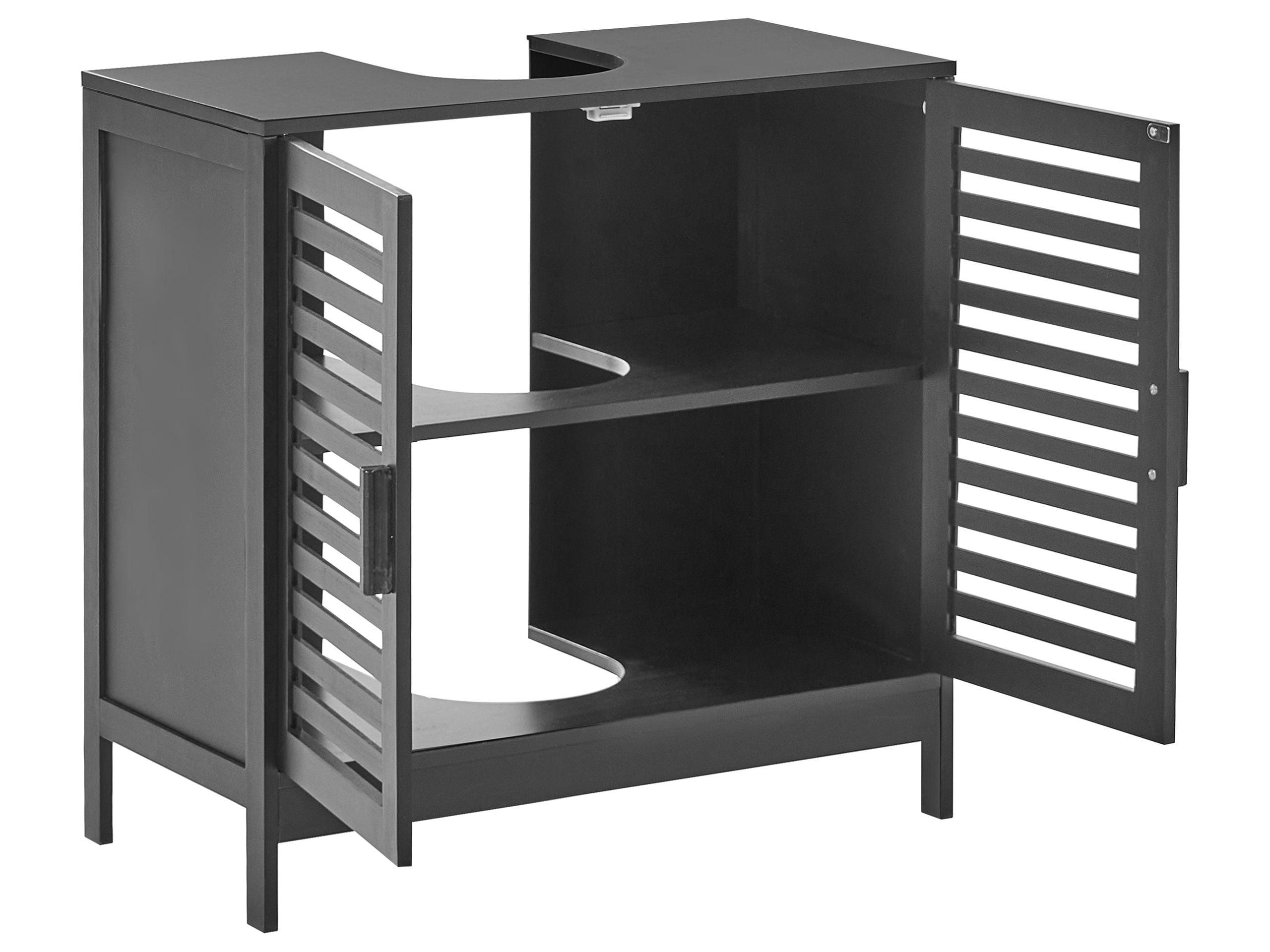 Beliani Meuble-lavabo en Bambou Rustique MISSOULA  