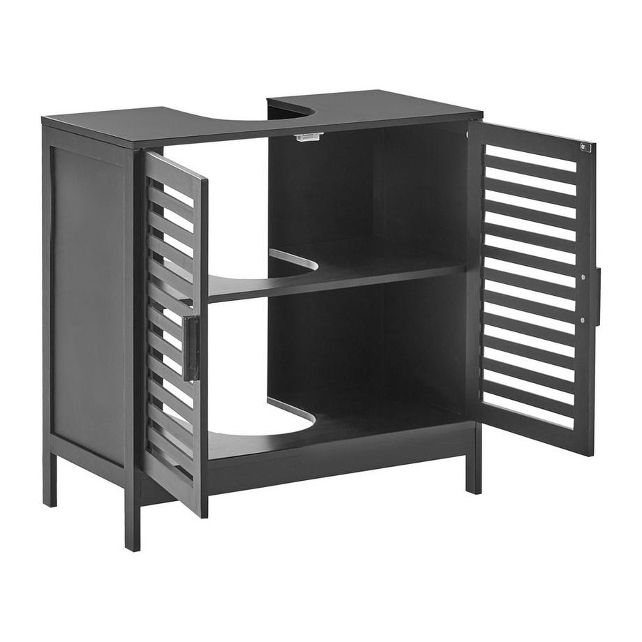 Beliani Mobile lavabo en Legno di bambù Rustico MISSOULA  