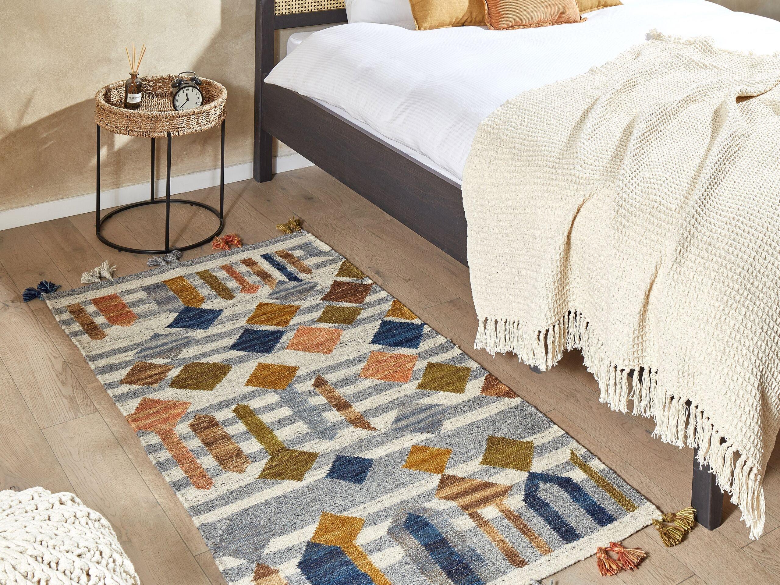 Beliani Tapis en Laine Boho KASAKH  