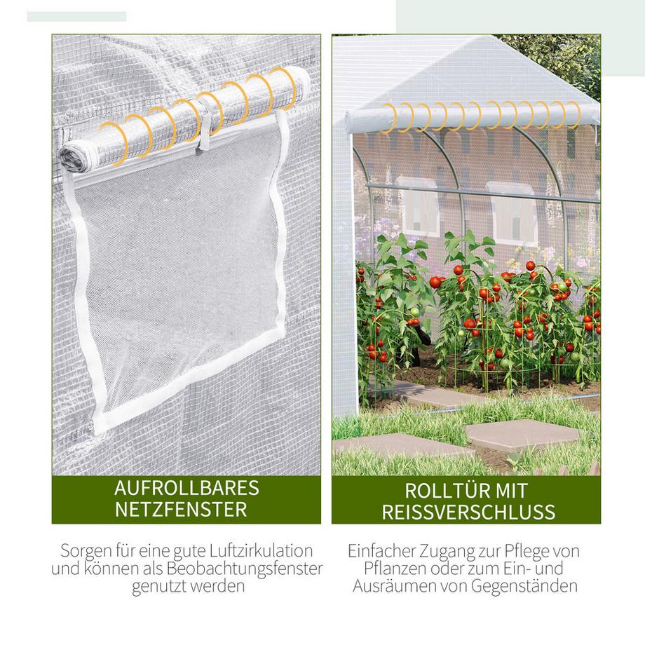 Outsunny serre en aluminium  