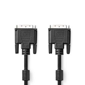 DVI-Kabel | DVI-D 24+1-Pin Stecker | DVI-D 24+1-Pin Stecker | 2560x1600 | Vernickelt | 2,00 m | Gerade | PVC | Schwarz | Kunststoffbeutel