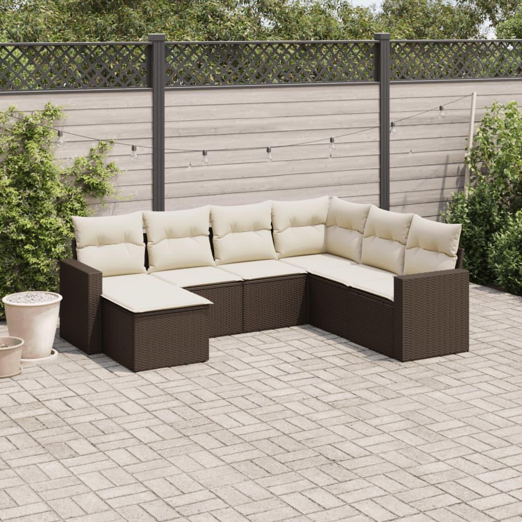 VidaXL set divano da giardino Polirattan  