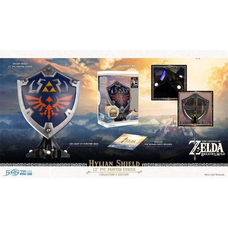 First 4 Figures  Zelda Breath of the Wild PVC Statue Hylian Shield - Collector Edition (29cm) 