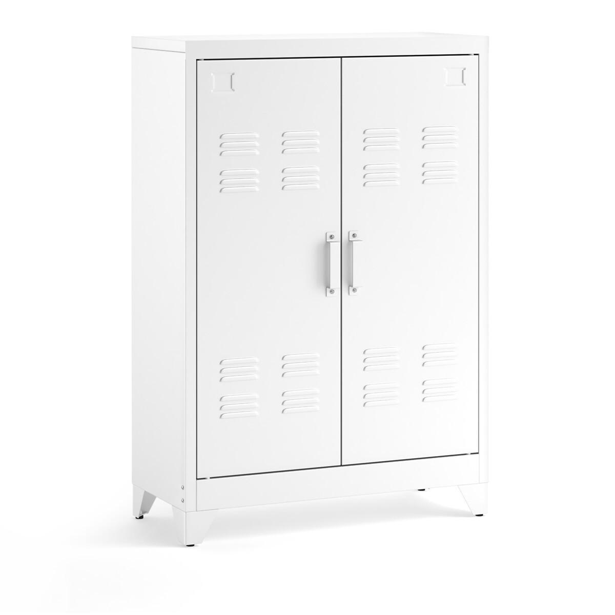 La Redoute Intérieurs Armoire basse 2 portes en métal acier  