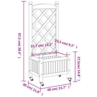 VidaXL Jardinière bois  