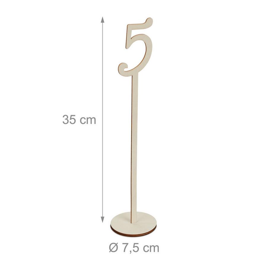 B2X  Tischnummern Hochzeit 1-20 