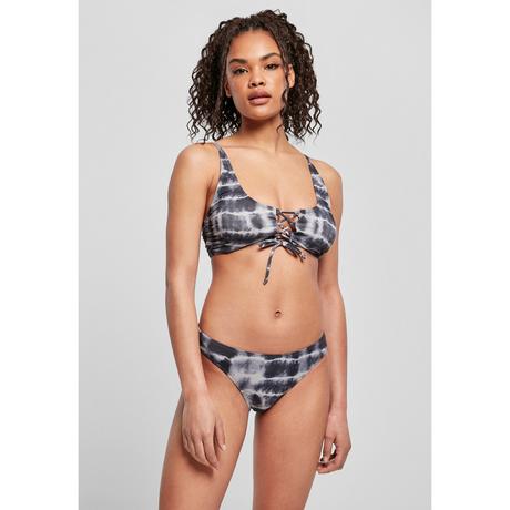 URBAN CLASSICS Tie Dye Lace Up Bikini  