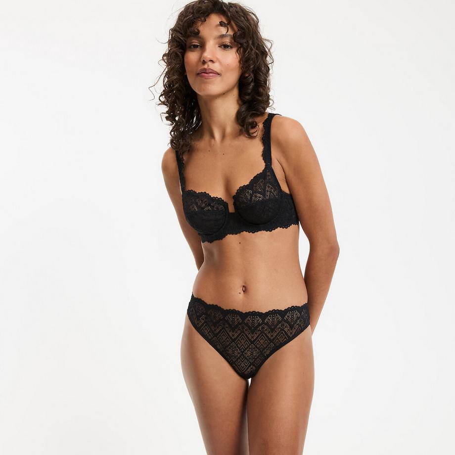 La Redoute Collections Lison Lot de 2 culottes tout dentelle  