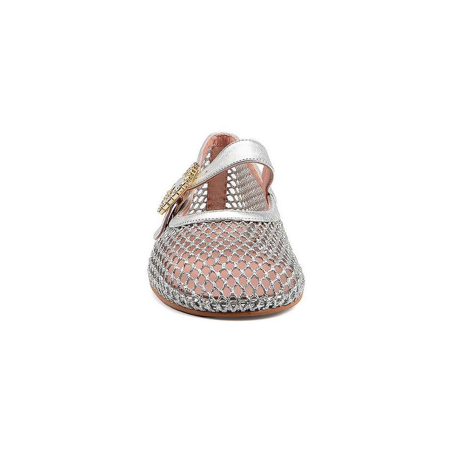 Pretty Ballerinas 51539 Mesh Mary Jane Ballerinas  