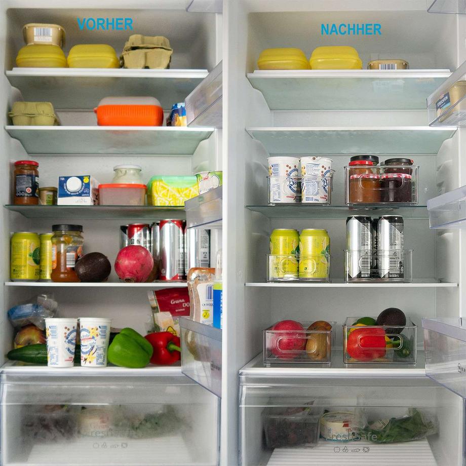 Intirilife Boîtes De Rangement Pour Réfrigérateur (Ensemble De 6 Pièces)  