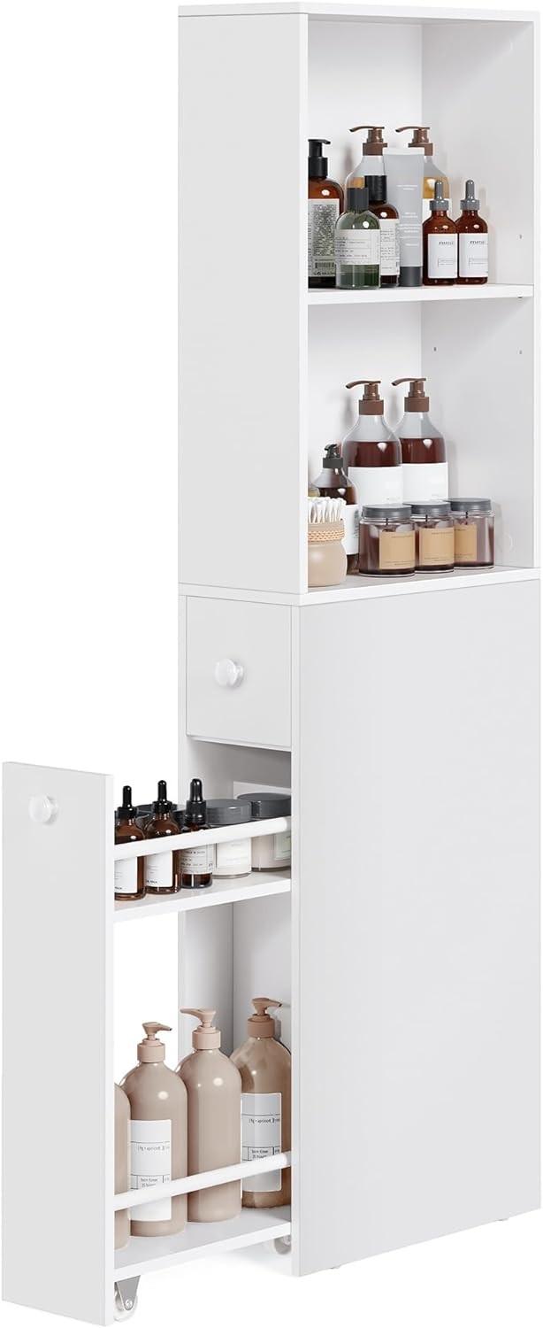 Pricenet Mobile da bagno alto e sottile con ampio spazio di archiviazione  