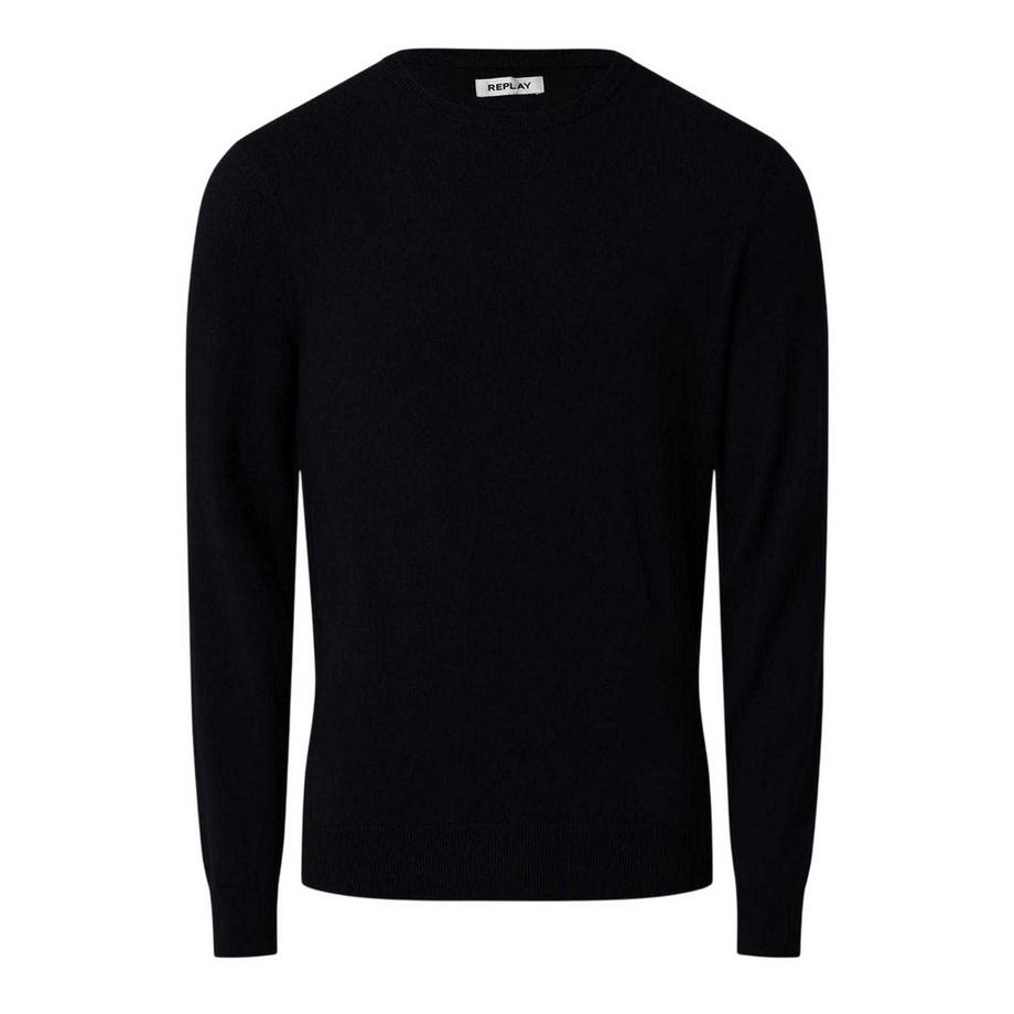 Maglione Misto Cotone Girocollo