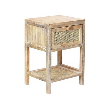 Nachttisch aus Paulownia-Holz Rustikal ESTO