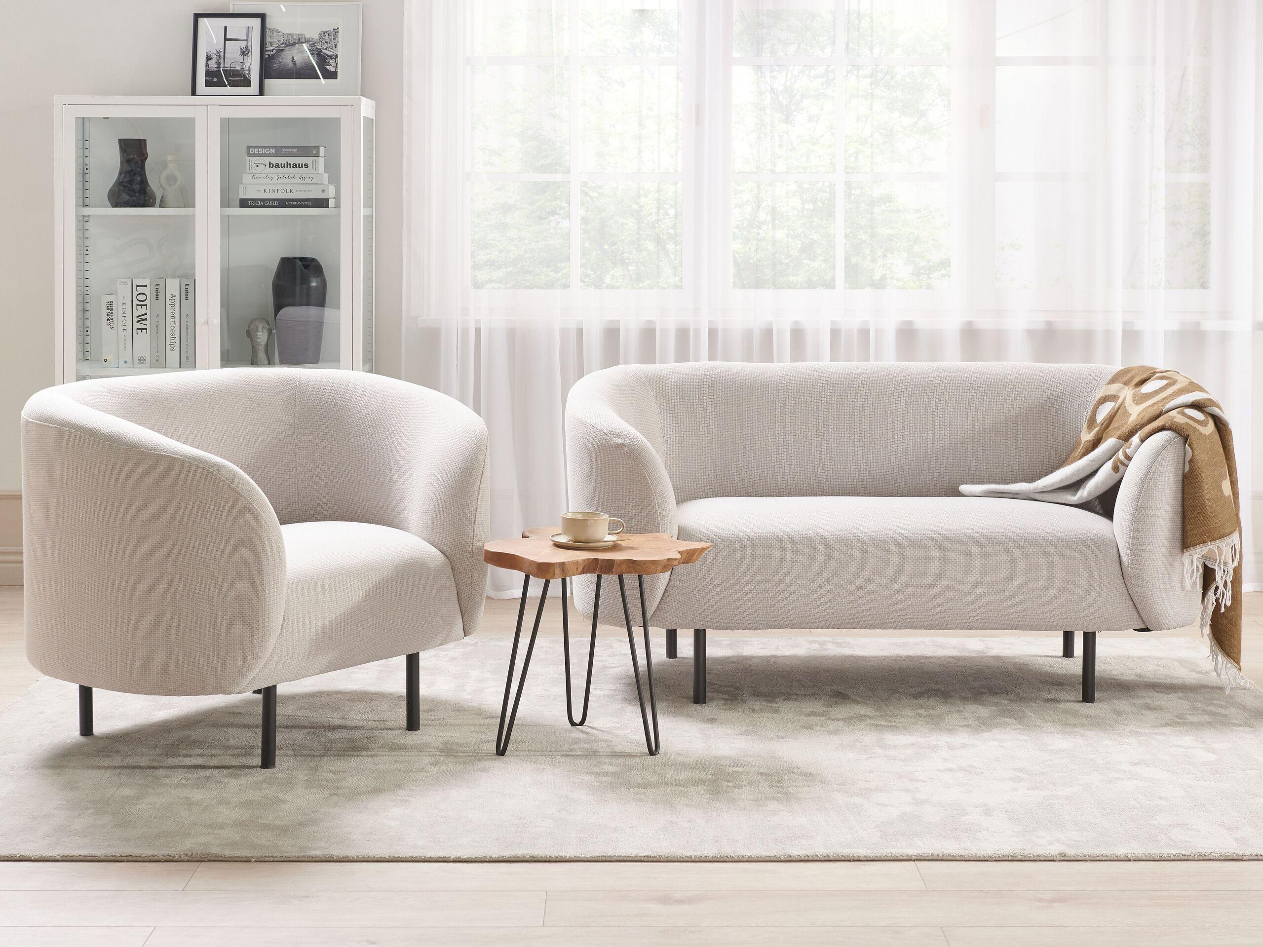 Beliani 2 Sitzer Sofa aus Polyester Klassisch LOEN  