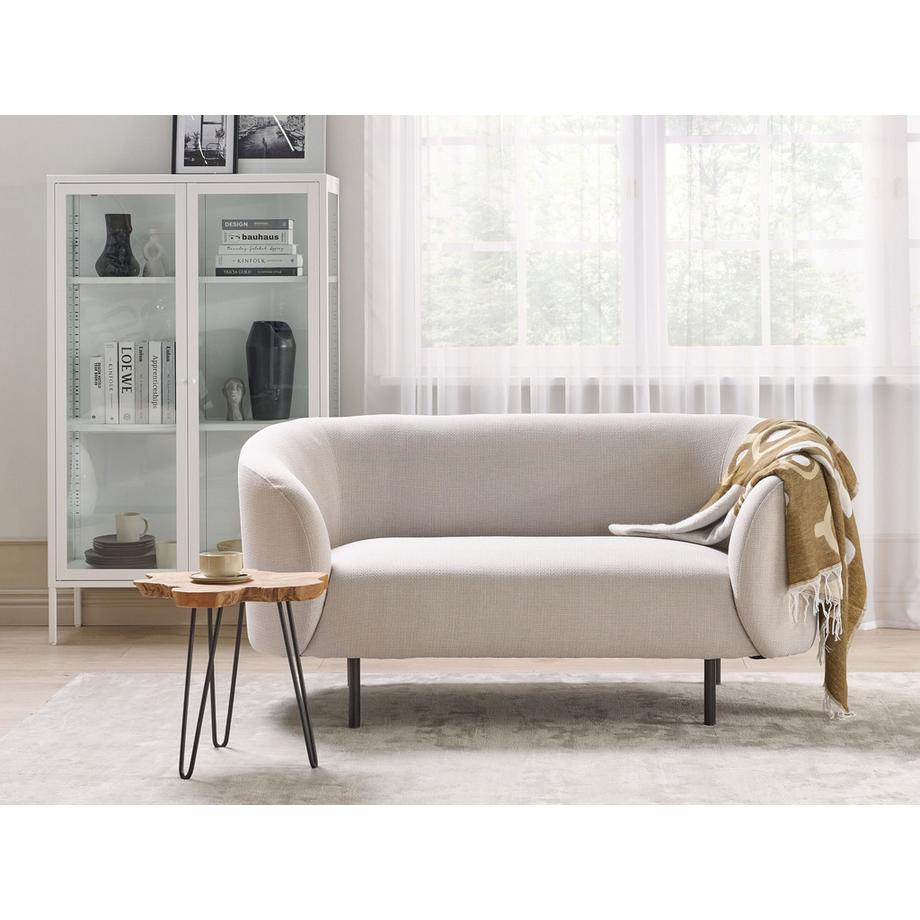 Beliani 2 Sitzer Sofa aus Stoff Minimalistisch LOEN  