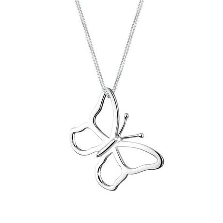 Elli  Halskette Schmetterling Anhänger 