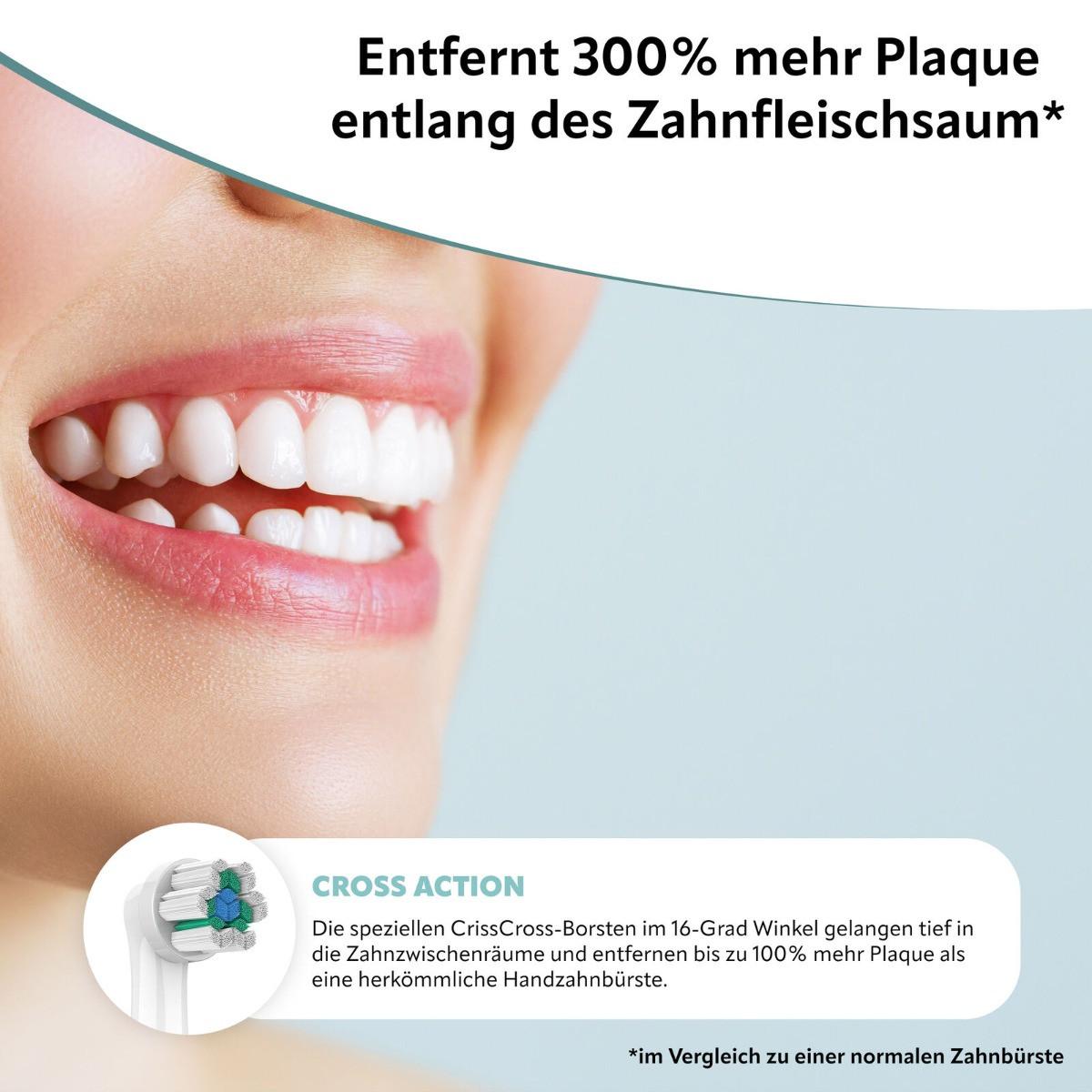 Ora-Care  Ersatzbürsten Precision Clean kompatibel mit Oral-B 8er Pack 