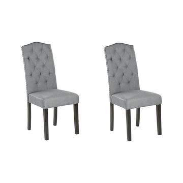 Lot de 2 chaises en Polyester Moderne SHIRLEY