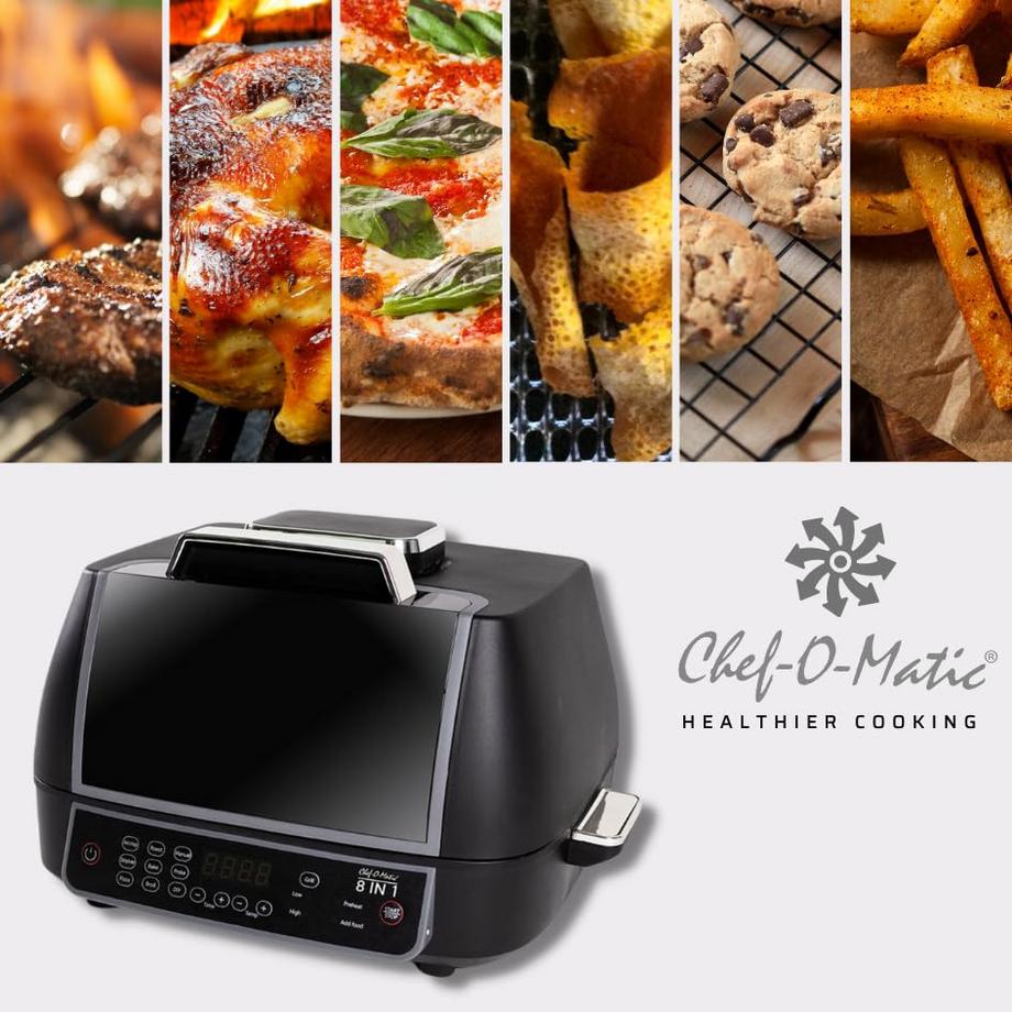 STARLYF  Chef O Matic 8 en 1-Backofen, Grill und Heissluft-Fritteuse 