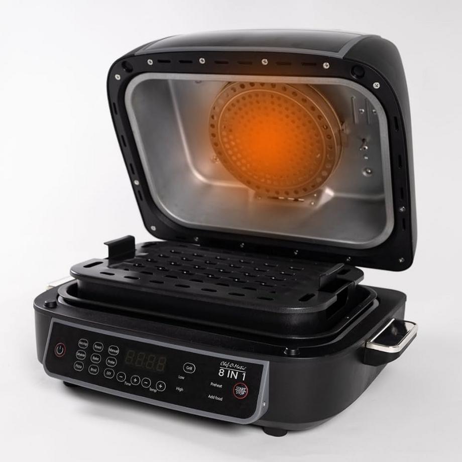 STARLYF  Chef O Matic 8 en 1-Backofen, Grill und Heissluft-Fritteuse 
