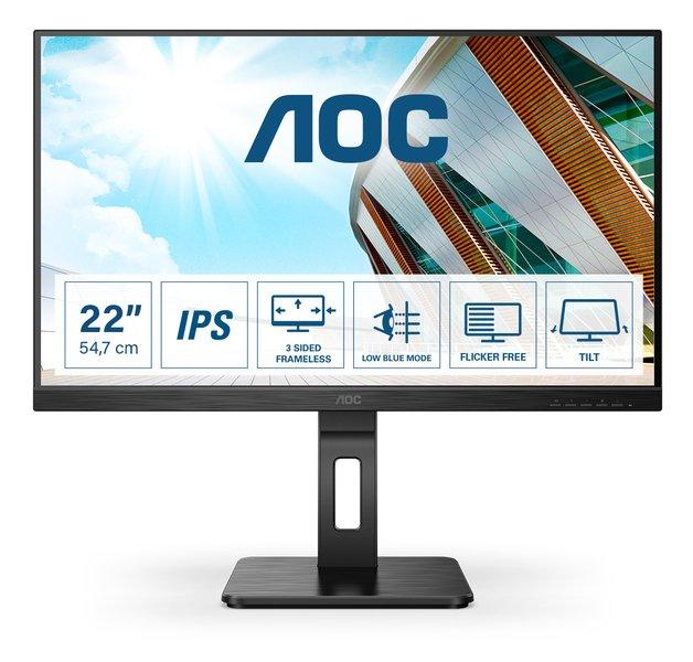 AOC  P2 22P2Q LED display 54,6 cm (21.5 Zoll) 1920 x 1080 Pixel Full HD Schwarz 
