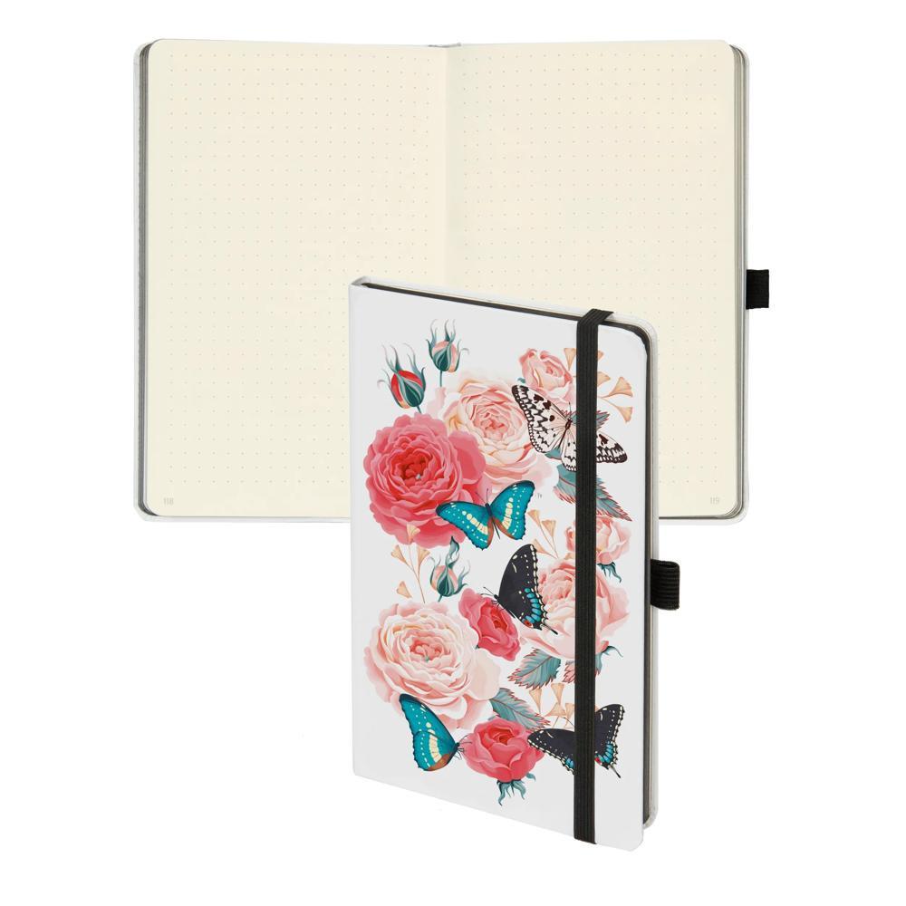 Biella Carnet de notes Kompagnon White Trend 2021, 12,5 x 19,5 cm, pointé  