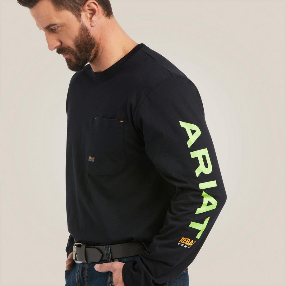 Ariat Rebar Workman Logo Langarmshirt  