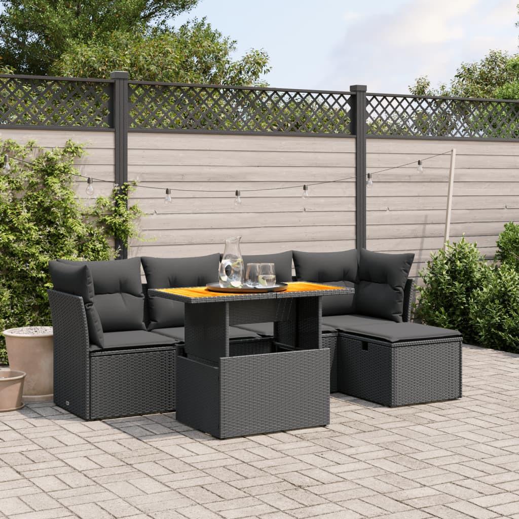 VidaXL set divano da giardino Polirattan  