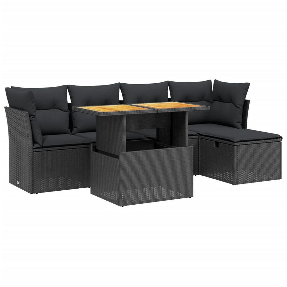 set divano da giardino Polirattan
