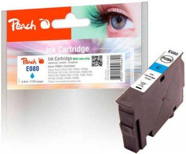 Peach  Tinte Epson T0802, cyan 8.6ml, 1120 Seiten 