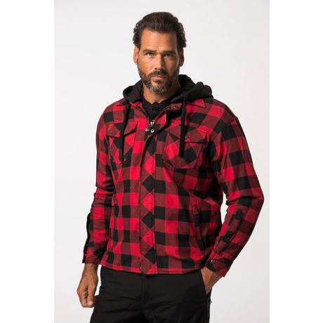 JP1880  Giacca da motocicletta Lumberjack in stile camicia di flanella con inserti in ArmaProtect 