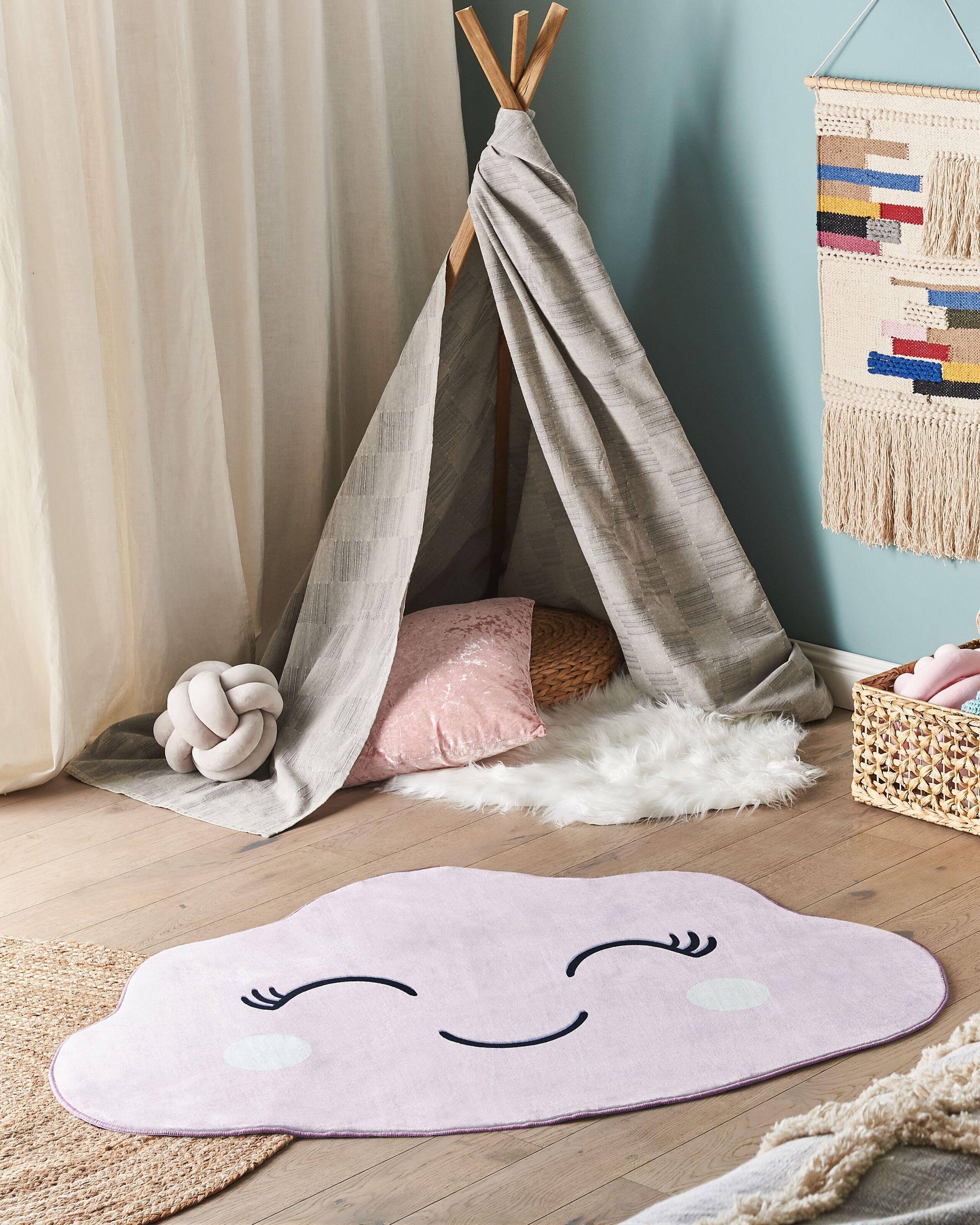 Beliani Tapis enfant en Polyester Moderne CUMULUS  